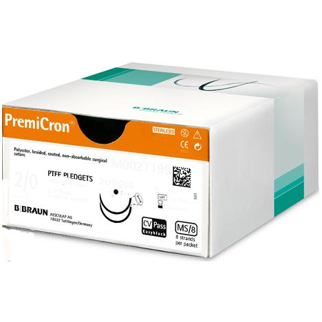 Szwy chirurgiczne PremiCron® 2/0 (3) 5X45CM zielone - niewchłanialne - 36 szt.