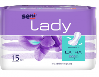 Wkładki urologiczne dla kobiet Seni Lady Extra - 15 szt.