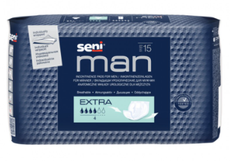 Wkładki urologiczne dla mężczyzn Seni Man Extra - 15 szt.