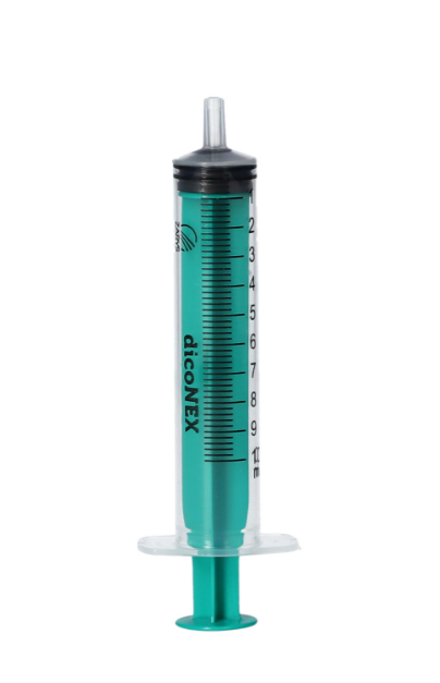 Strzykawka iniekcyjna Diconex typu Luer, 3-cz., sterylna 10 ml, 100 szt. 
