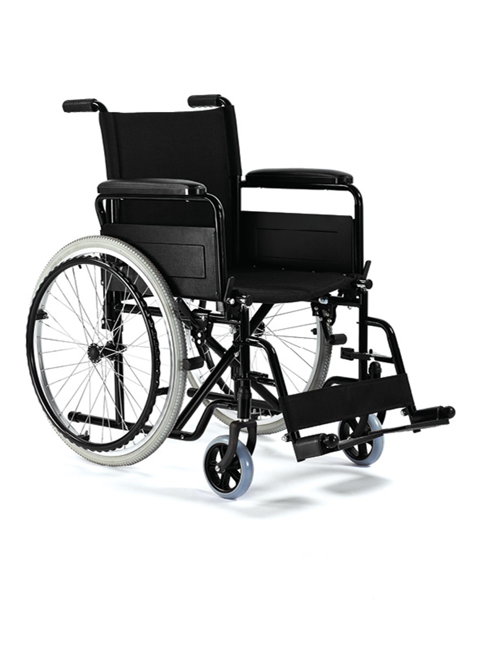 Wózek inwalidzki stalowy H011 BASIC bez szybkozłączki rozm. 43 cm