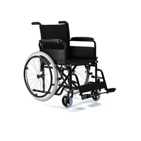 Wózek inwalidzki stalowy H011 z szybkozłączką i regulacją kąta podnóżków roz. 51 cm