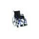 Wózek inwalidzki aluminiowy z szybkozłączką i łamanym oparciem roz. 46 cm