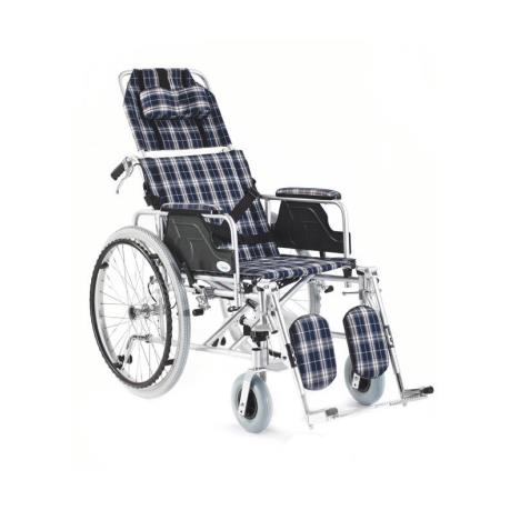 Wózek inwalidzki aluminiowy stabilizujący plecy i głowę roz. 41 cm w kratę