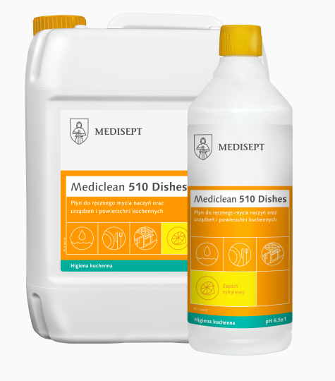 Mediclean 510 Płyn do ręcznego mycia naczyń - 5L - cytrynowy