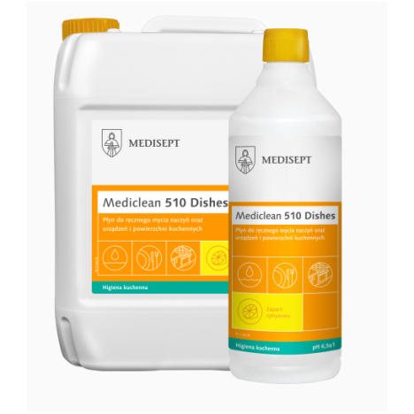 Mediclean 510 Płyn do ręcznego mycia naczyń - 5L - cytrynowy