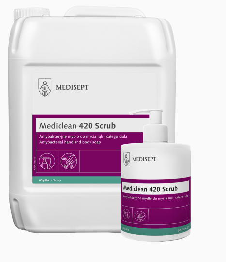 Mydło antybakteryjne Mediclean 420 Scrub - 0,5L