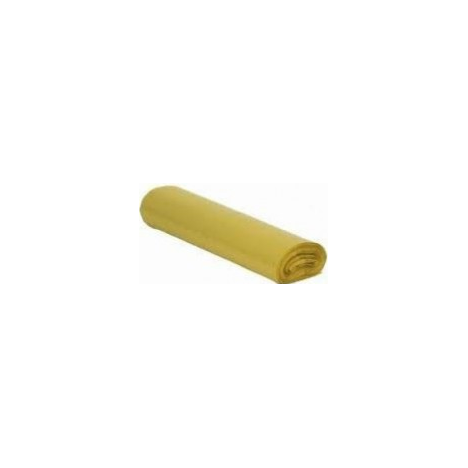 Worki na śmieci LDPE żółte 35 L (rolka)