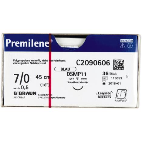 Szwy chirurgiczne Premilene® 7/0 (0,5) 75CM DSMP11 - niewchłanialne - 36 szt.