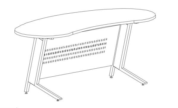 Stół-biurko jednostanowiskowe Alicja Zbm 304
