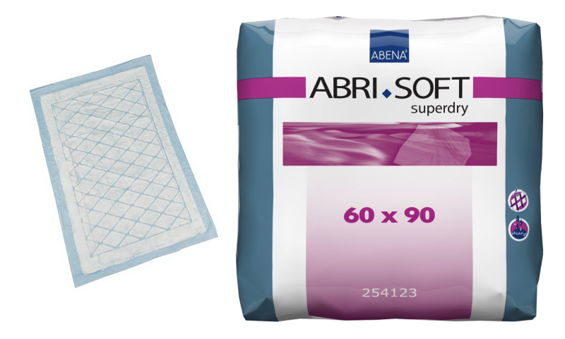 Podkłady jednorazowego użytku Abri Soft Superdry - 60x90 cm, 30 szt.