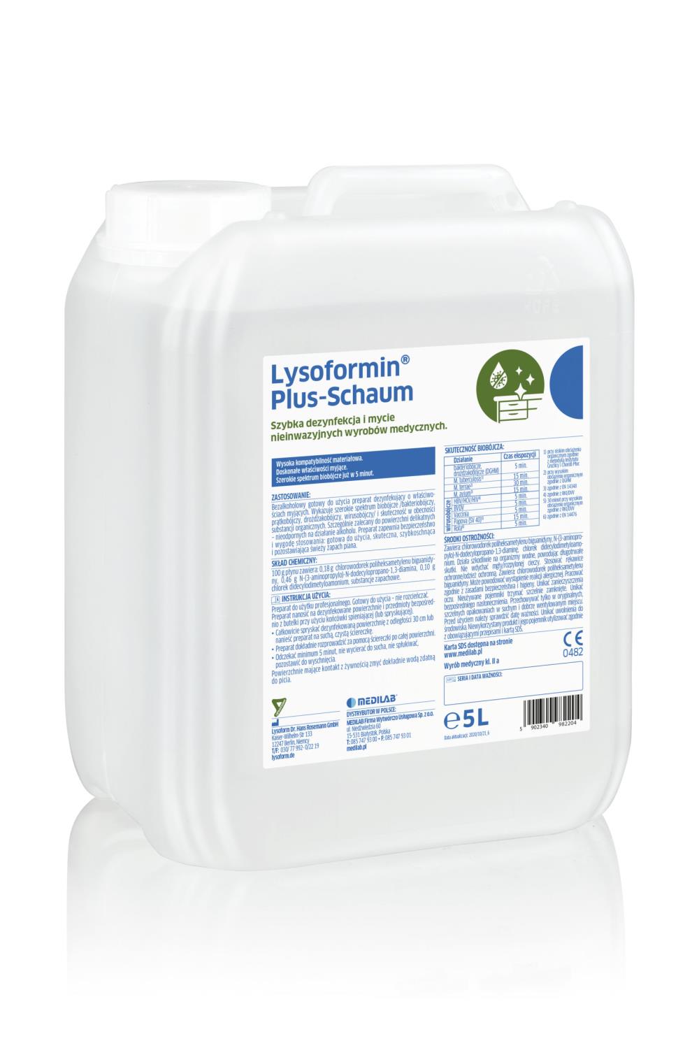 Lysoformin Plus-Schaum 1l bezalkoholowy preparat do dezynfekcji
