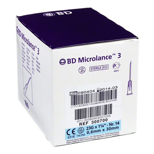 Igły BD Microlance 0,6 x 30 - 100 szt.