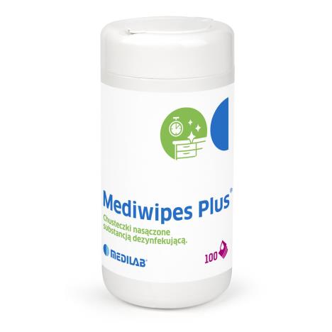 Chusteczki alkoholowe Mediwipes PLUS w tubie 100 szt. 
