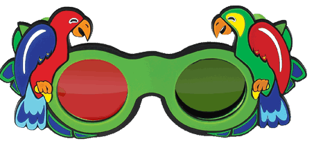Okulary czerwono zielone do testu TNO - pediatryczne