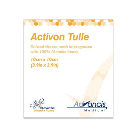 Opatrunek Activon Tulle do leczenia ran z miodem MANUKA 10 x 10 cm, 1 op.