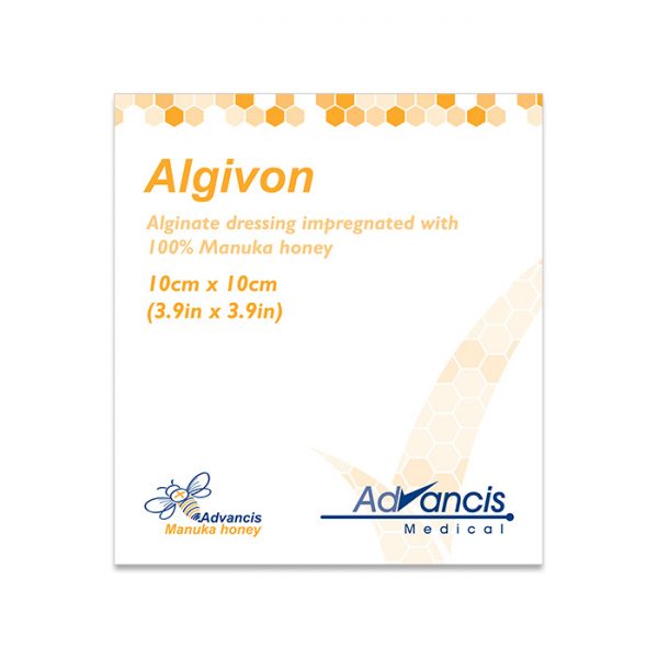 Opatrunek Algivon do leczenia ran z miodem MANUKA 10 x 10 cm, 1op.