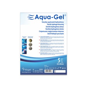 Sterylny opatrunek hydrożelowy Aqua- Gel, 22 x 28 cm, 1 op.
