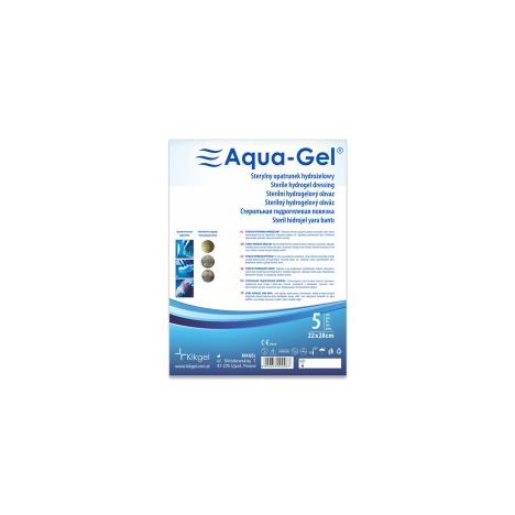 Sterylny opatrunek hydrożelowy Aqua- Gel, 22 x 28 cm, 1 szt