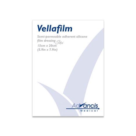 Sterylne opatrunki silikonowe Silfix - Vellafilm 15 x 20 cm, 1 op.