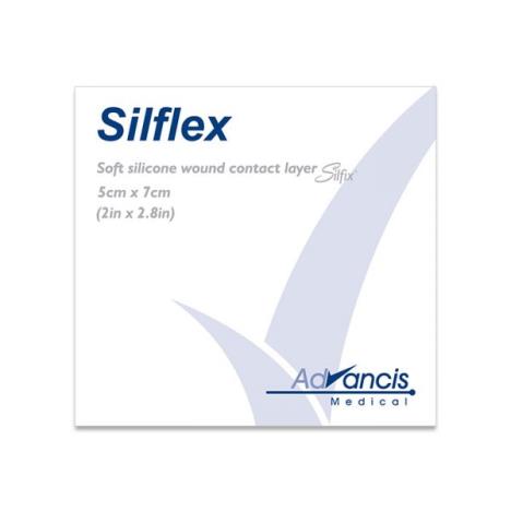 Sterylne opatrunki silikonowe Silflex 5 cm x 7 cm, 1 szt.