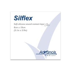 Sterylne opatrunki silikonowe Silflex 8 cm x 10 cm, 1 op.