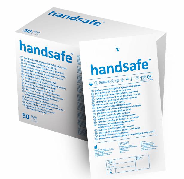 HANDSAFE/Santex Rękawice chirurgiczne PP, rozm. 6,0, op. 1 para 
