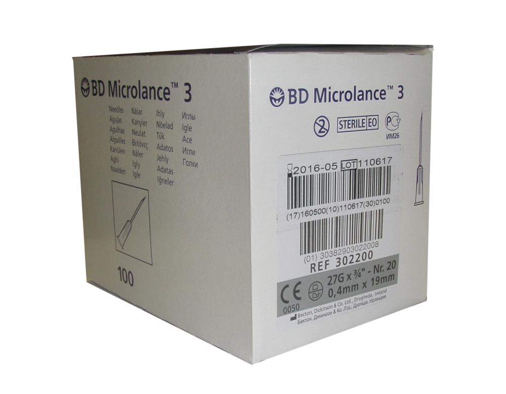 Igły BD Microlance 0,4 x 19 - 100 szt.