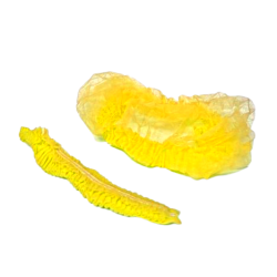 Żółty czepek polipropylenowy - harmonijka - 100 szt.
