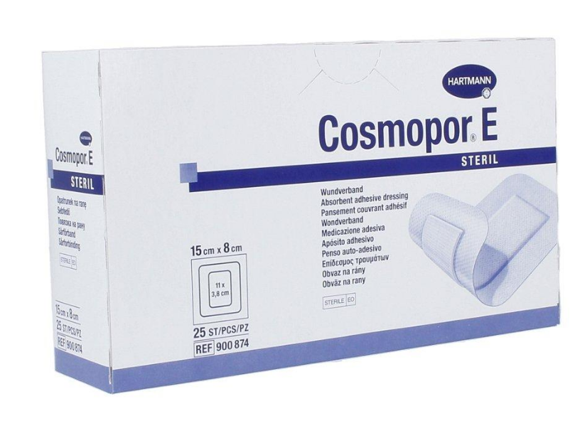 Opatrunek pooperacyjny jałowy Cosmopore E 15 cm x 6 cm, op. 25 szt.