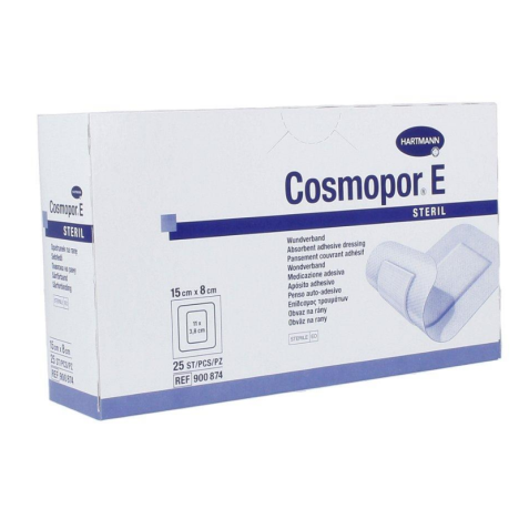 Opatrunek pooperacyjny jałowy Cosmopore E 15 cm x 6 cm, op. 25 szt.