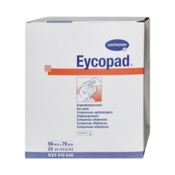 Opatrunek oczny EYCOPAD 56 cm x 70 cm, jałowy, 25 szt.
