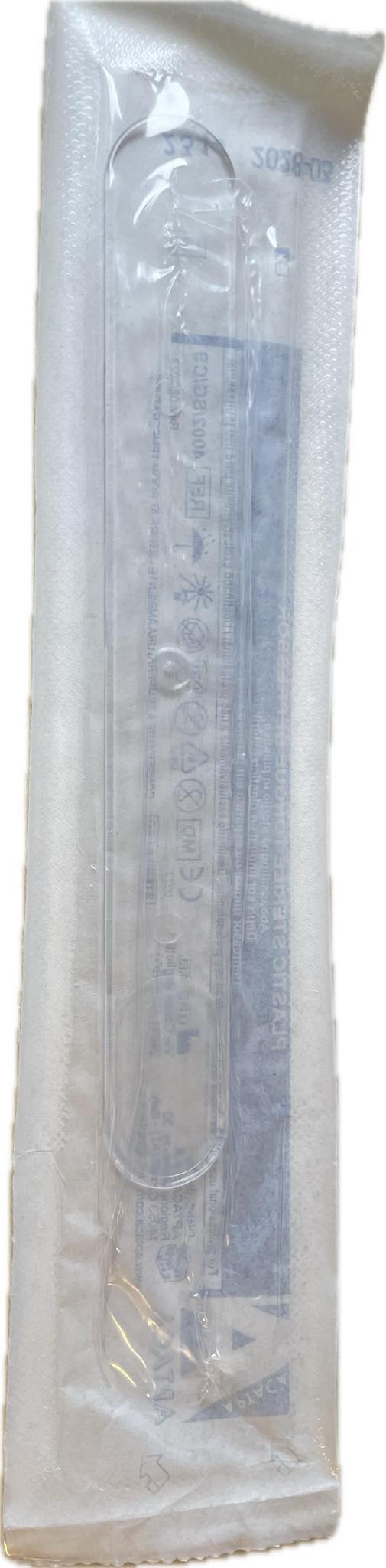 Szpatułka wyprofilowana laryngologiczna sterylna plastikowa, biała, 1 szt.