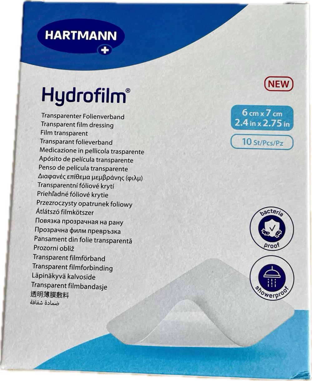 HYDROFILM opatrunek foliowy 6x7cm, 10 szt.