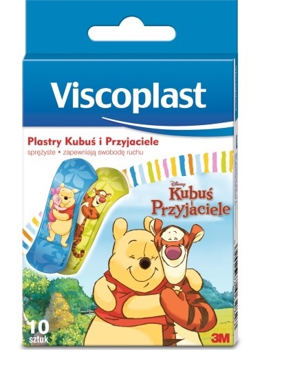 Viscoplast Plastry dla dzieci Kubuś Puchatek, 10 szt.