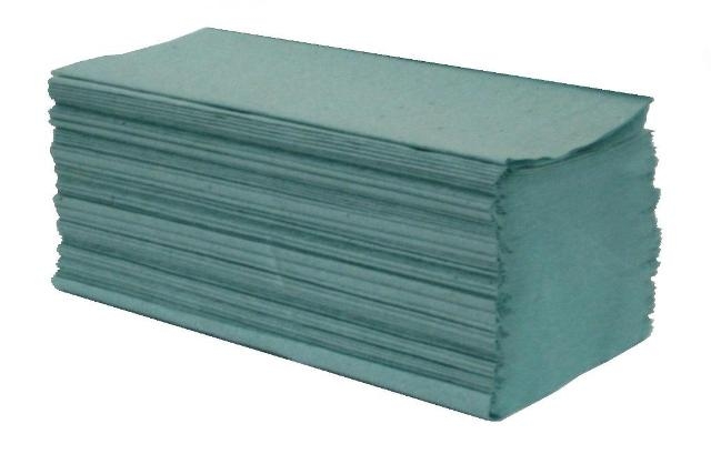 Ręcznik papierowy makulaturowy - szary/zielony