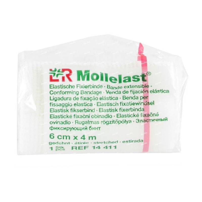 Bandaż elastyczny Mollelast, 6cm x 4m
