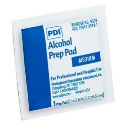 Gaziki nasączone alkoholem PDI Alcohol Prep Pads 6x3cm, 100szt.