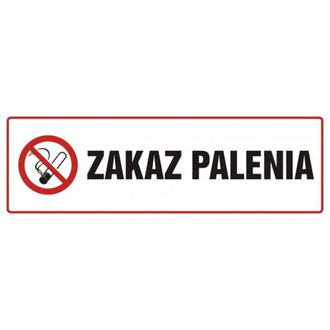 Tablica Zakaz Palenia, 1 szt.