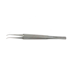 Pęseta mikrochirurgiczna z ząbkiem wygięta 15,5 cm
