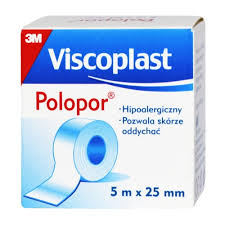 Viscoplast Polopor, plaster hipoalergiczny, 5 m x 50 mm, 1 szt.