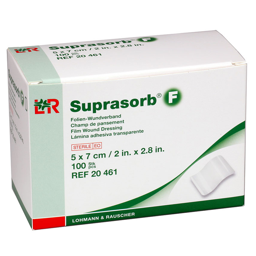 Suprasorb F Opatrunek foliowy 5 x 7 cm sterylny, op 100 szt.