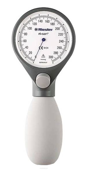 Ciśnieniomierz zegarowy ze stetoskopem Riester Ri-san+ szary