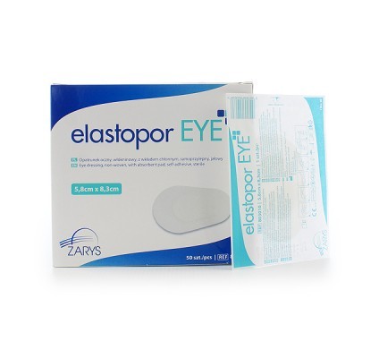 elastopor EYE opatrunek oczny z wkładem chłonnym 5,8cm x 8,3 cm