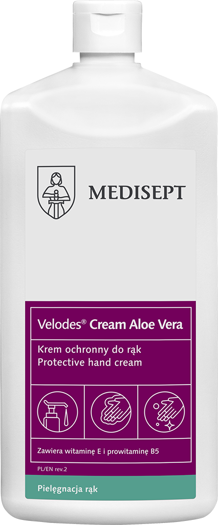Velodes Cream Aloe Vera Krem nawilżający do rąk z aloesem  500ML