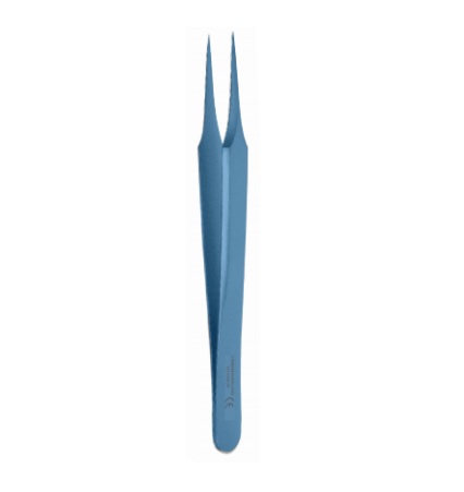 Pinceta mikrochirurgiczna tytanowa prosta, bez ząbków, dł. 115 mm