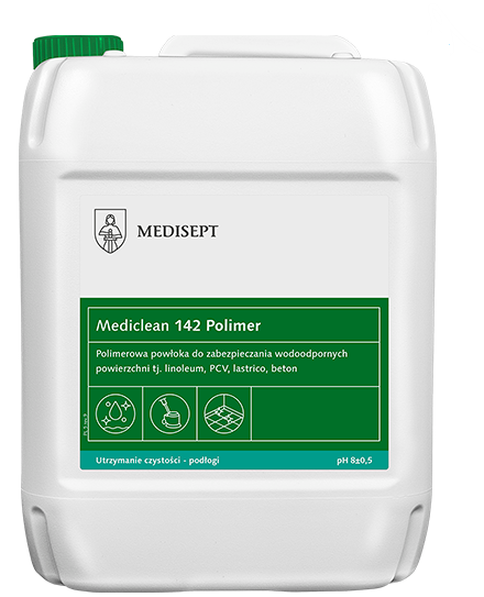 Mediclean 142 Polimer - do zabezpieczania wodoodpornych powierzchni, 5L.