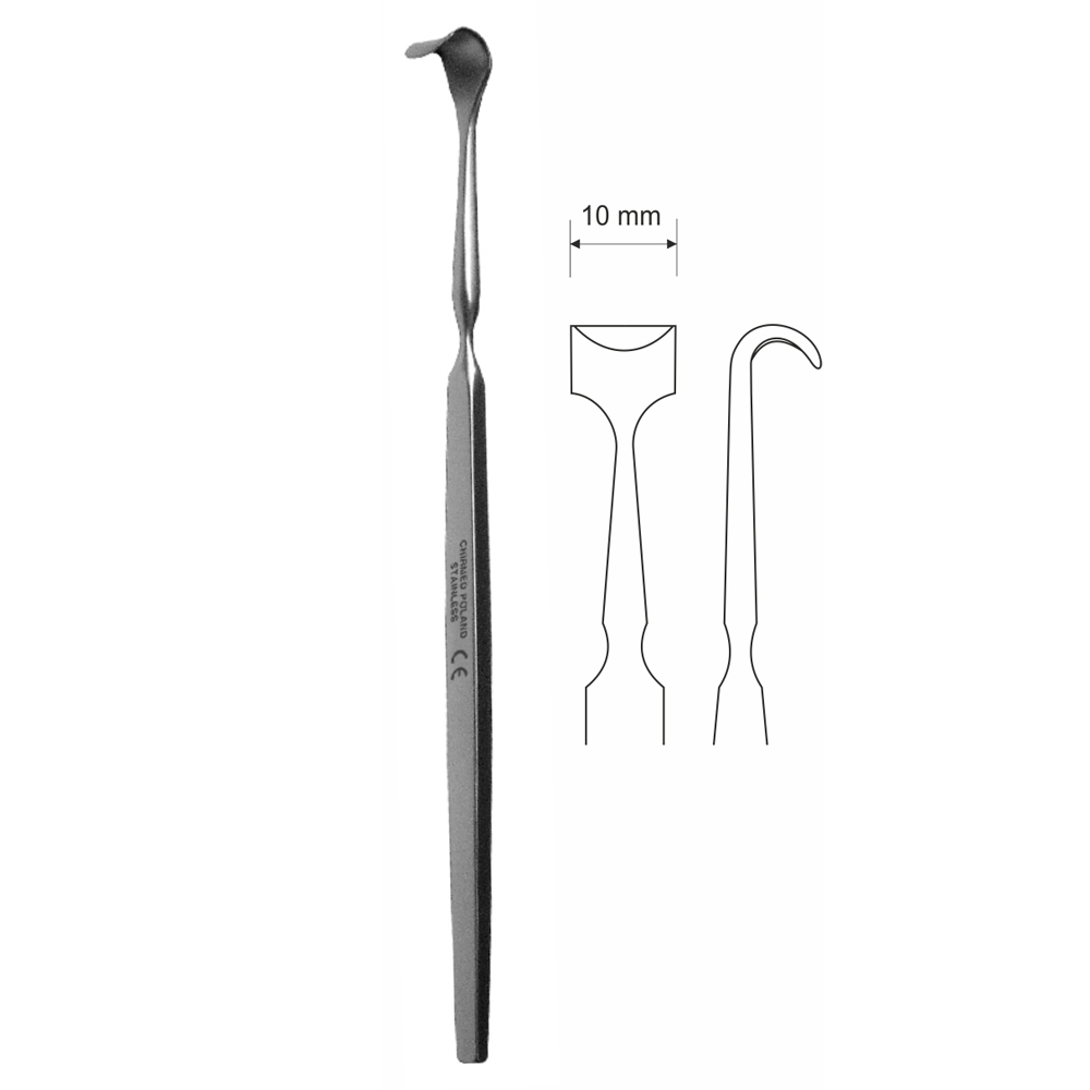 Odwracadło do powiek typu DESMARRES – małe, dł. 140, szer. 10 mm