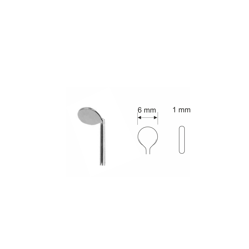 Lusterko implantologiczne, mikro, okrągłe, grubość 1 mm, śr. 6 mm, Fig. 3