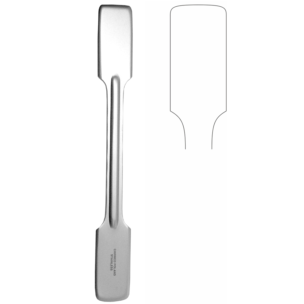 Łopatka apteczna dwustronna, dł. 160 mm